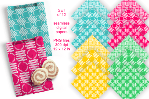 Bright Pencil Checks Seamless Paper Set: A Creative Resource for Digital and Print Projects