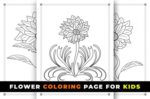 Flower Coloring Page for Kids