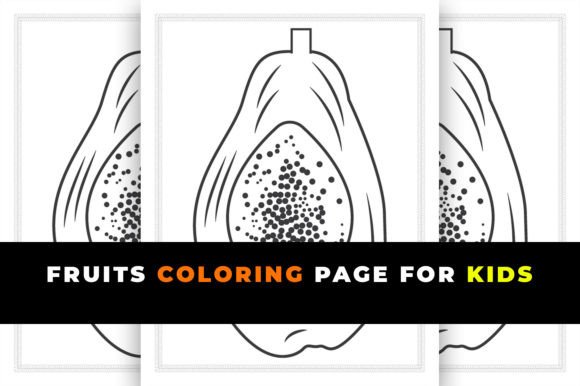 Fruits Coloring Pages for Kids