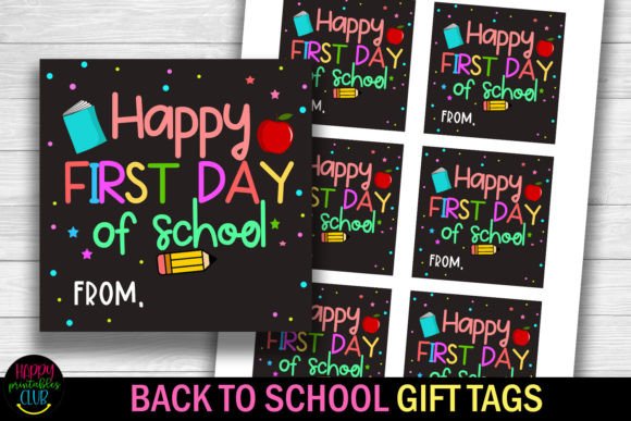 Happy First Day of School Gift Tags