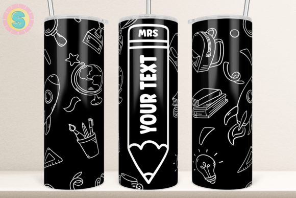Personalize Your Drinkware with Teacher Add Your Own Name Tumbler Wrap