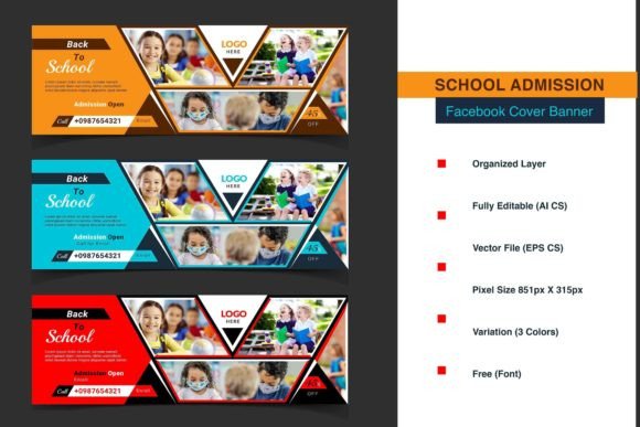 School Admission Facebook Cover Banner: A Must-Have Tool for Educators and Marketers