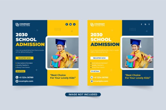 School Study Purpose Template Vector for Creative and Educational Use