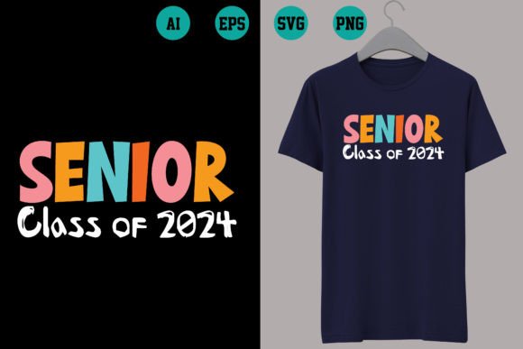 Senior Class of 2024: A Versatile Back to School T-Shirt Design