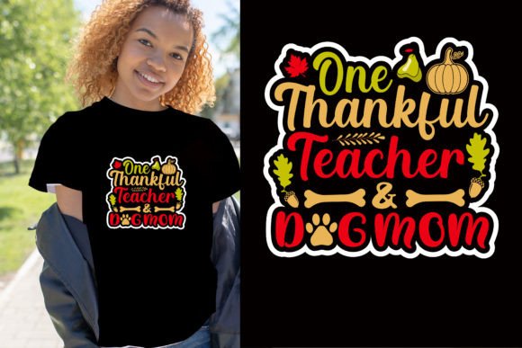 Thankful Teacher Dog Mom Fall Design for Creative Expression